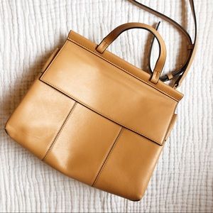 Tory Burch Block T Leather Satchel